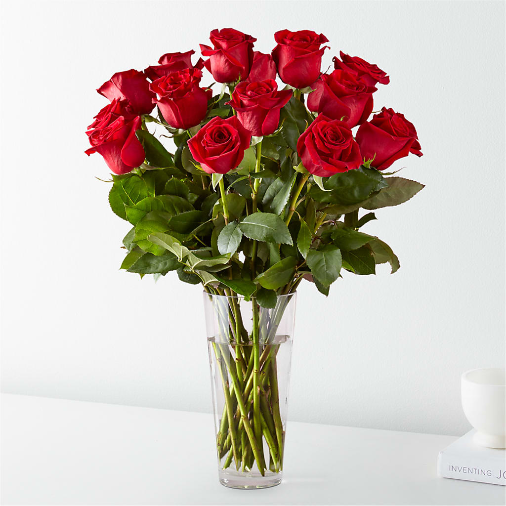 Long Stem Red Rose Bouquet – Lakeside Florist, Battle Creek MI