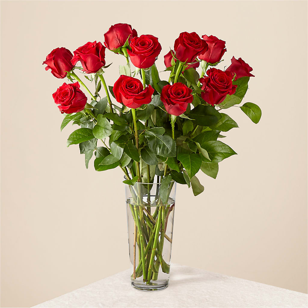 Long Stem Red Rose Bouquet – Lakeside Florist, Battle Creek MI