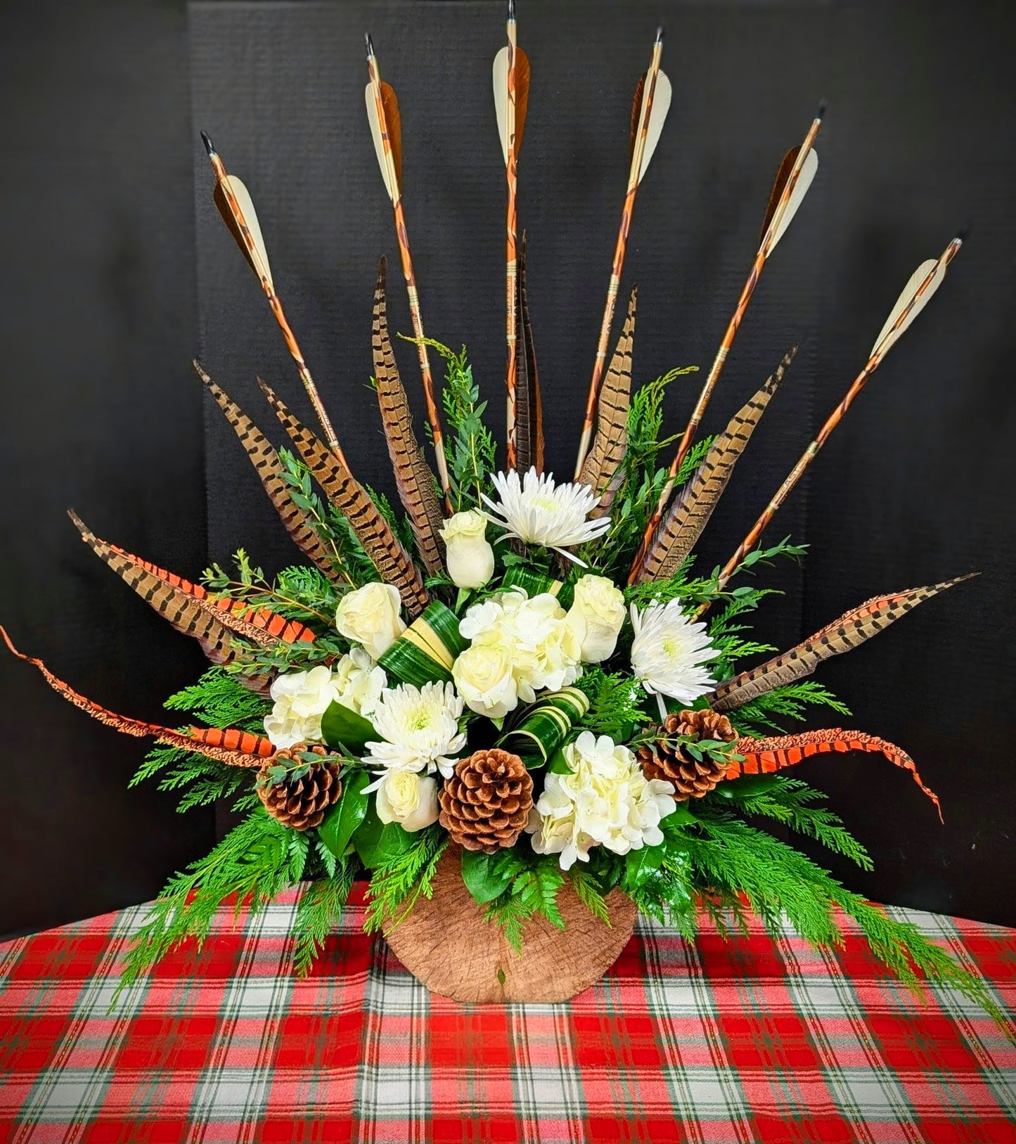 The Hunter’s Tribute Woodland Arrangement – Lakeside Florist, Battle Creek MI