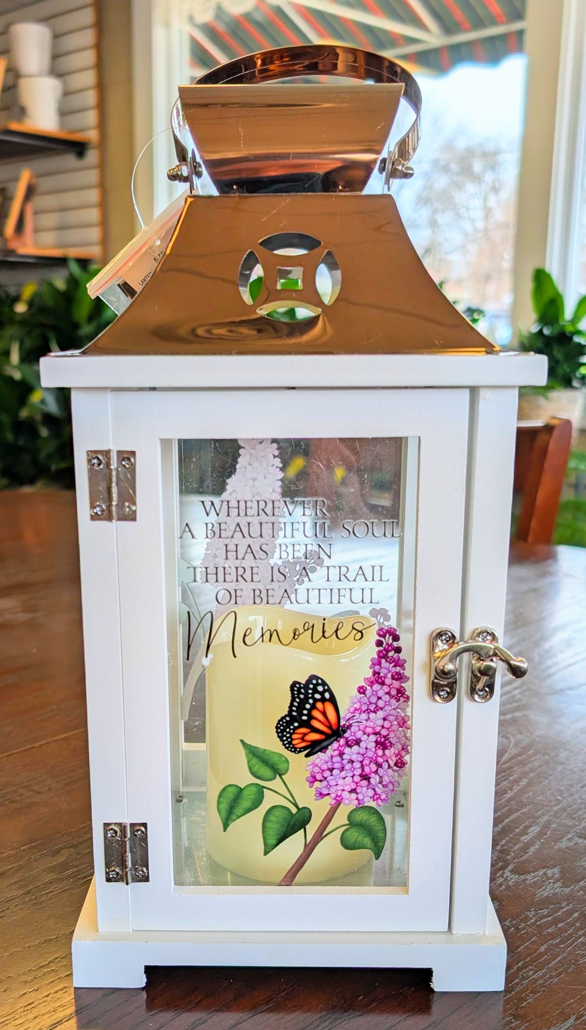 Butterfly Lantern – Lakeside Florist, Battle Creek MI