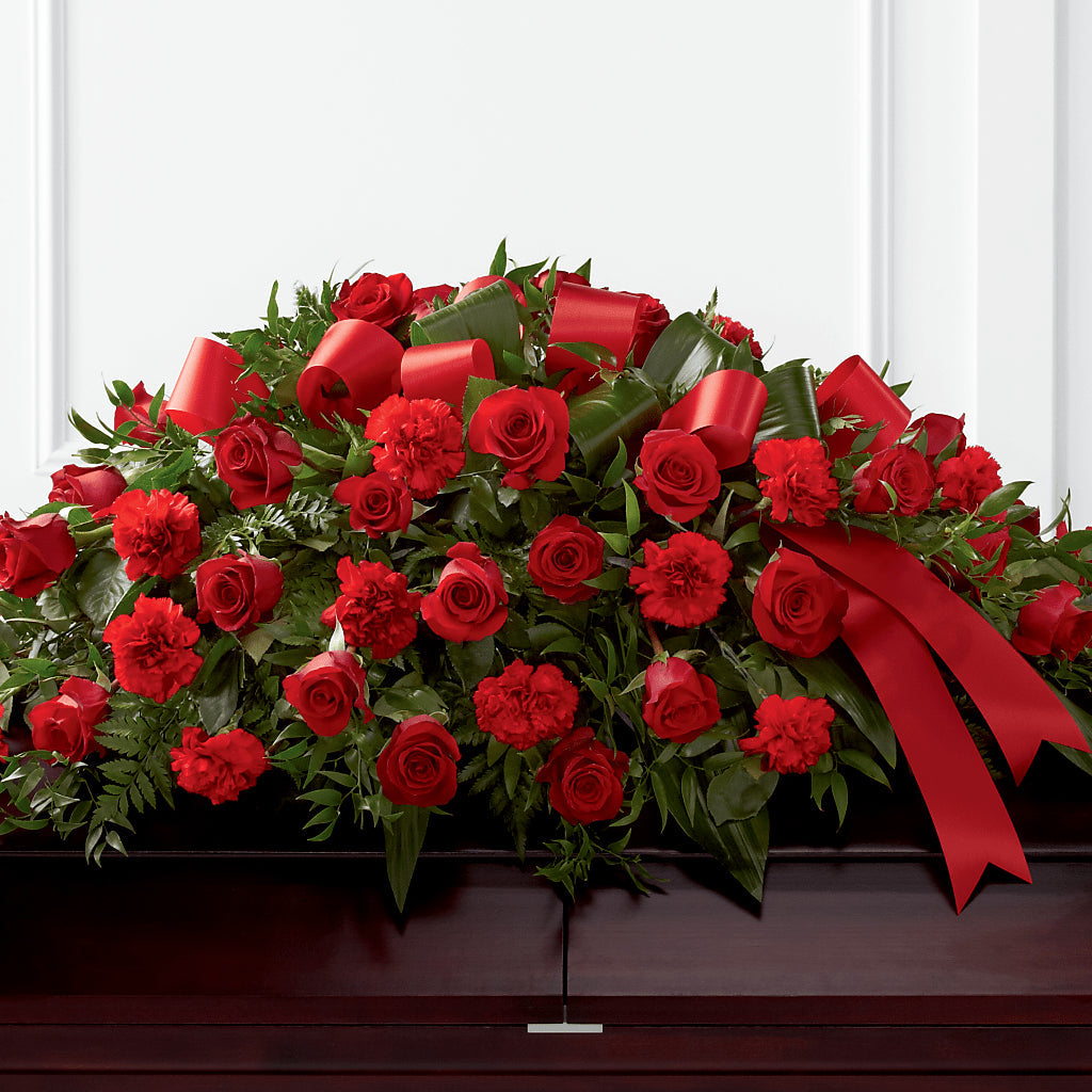 Tribute of Life Casket Spray – Lakeside Florist, Battle Creek MI