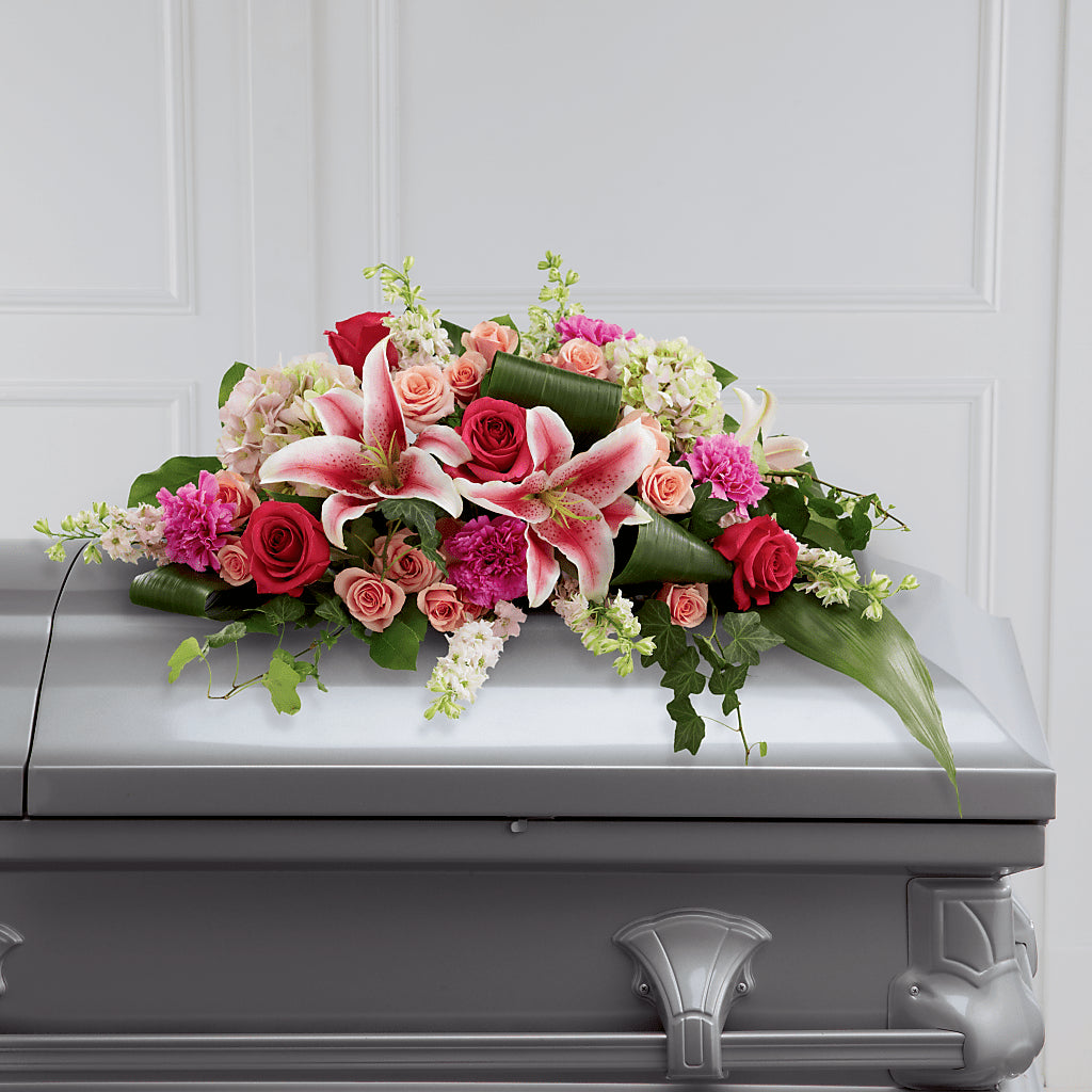 Splendid Grace Casket Spray – Lakeside Florist, Battle Creek MI