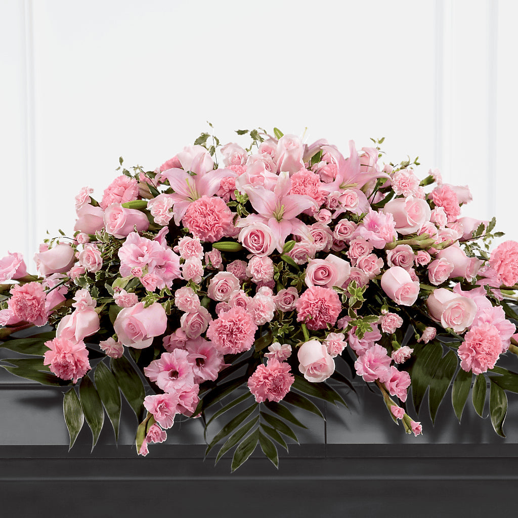 Garden of Comfort Casket Spray (Standard) – Lakeside Florist, Battle Creek MI