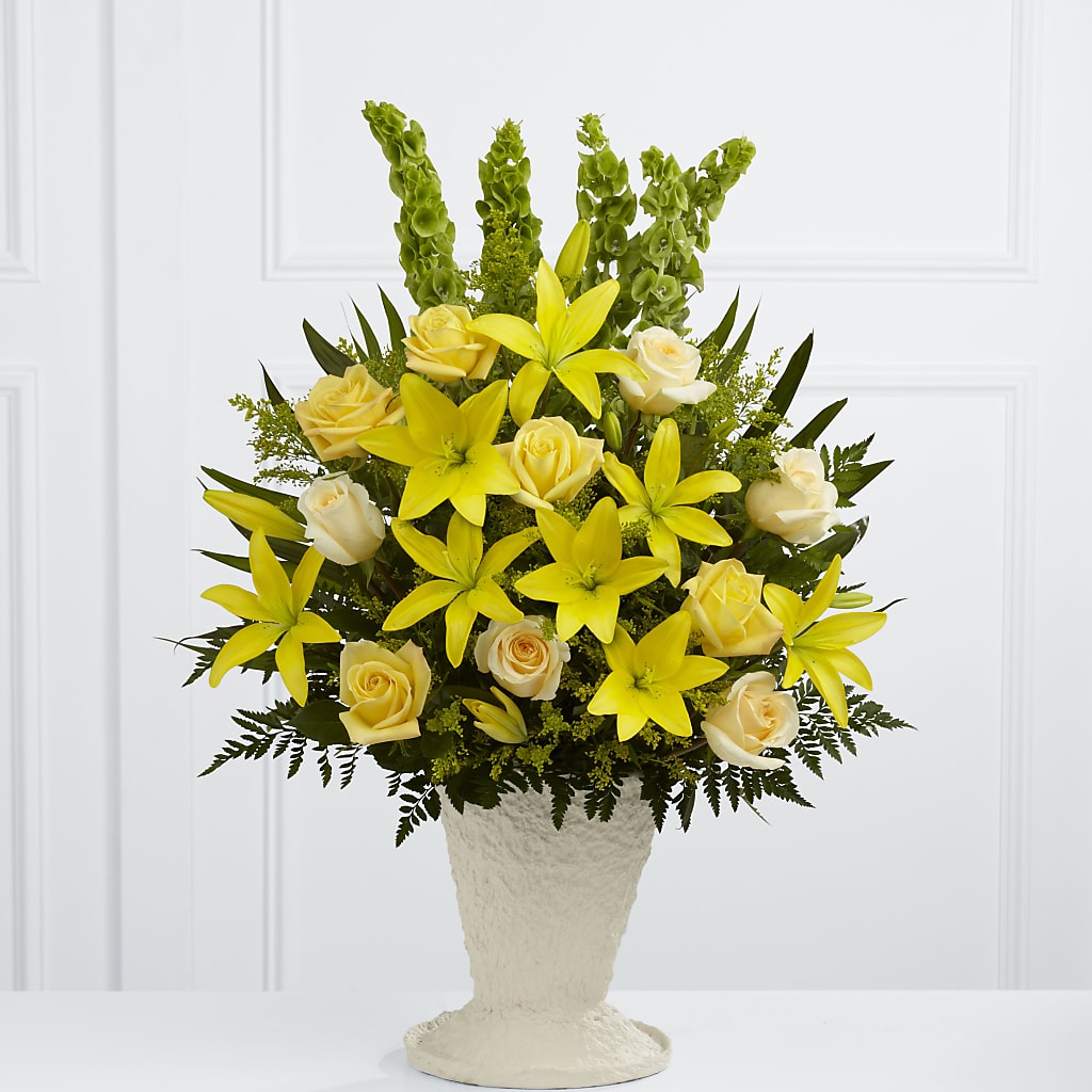 Golden Memories Arrangement – Lakeside Florist, Battle Creek MI