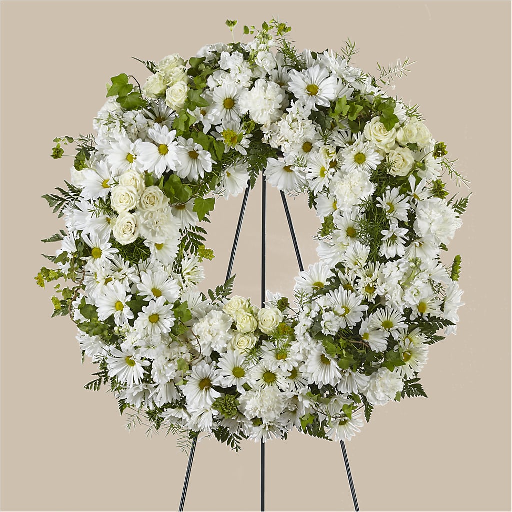 Faithful Wishes Wreath – Lakeside Florist, Battle Creek MI