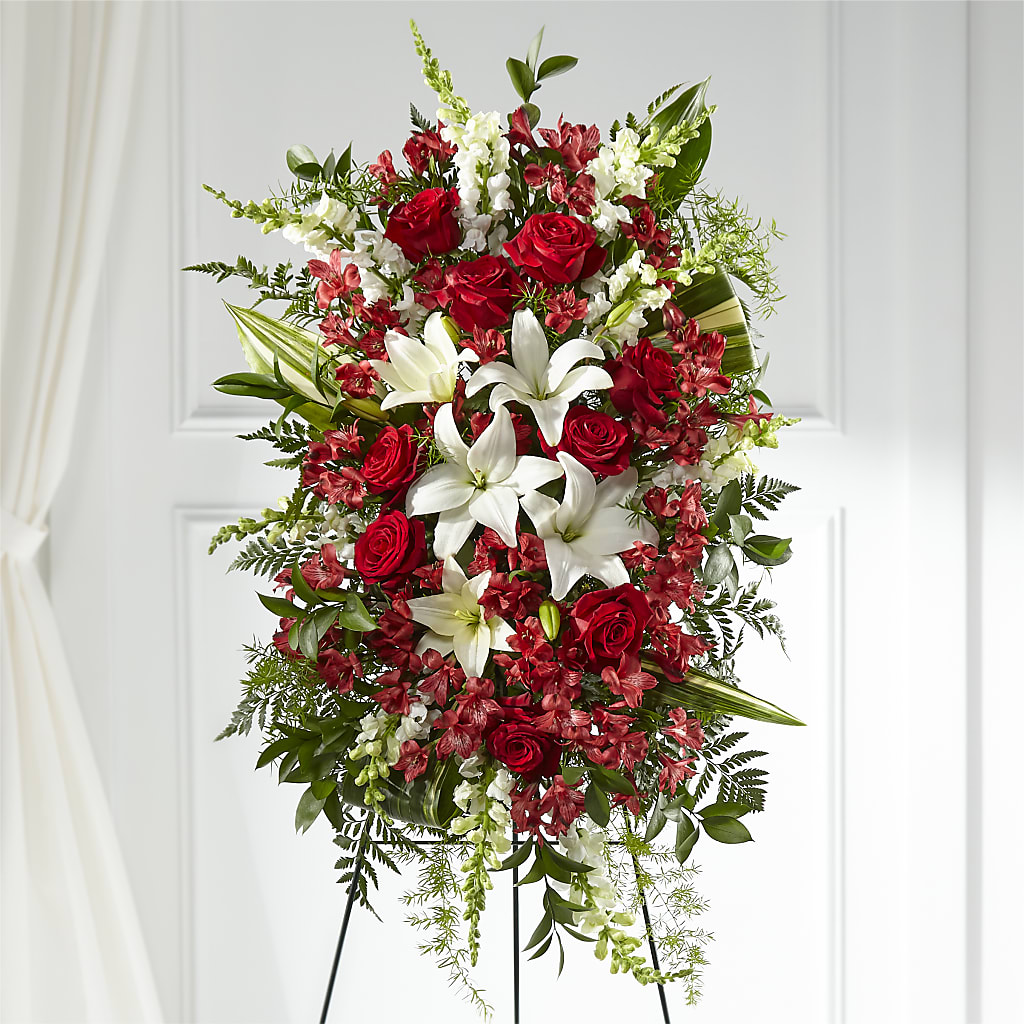 Everlasting Memory Standing Spray – Lakeside Florist, Battle Creek MI