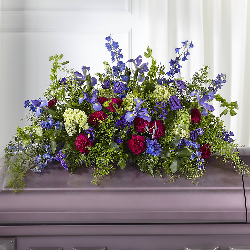 Always Treasured Casket Spray – Lakeside Florist, Battle Creek MI