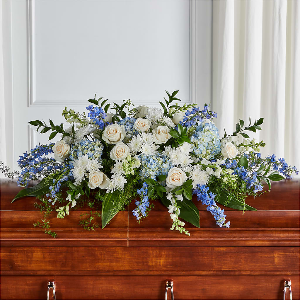 Timeless Essence Casket Spray – Lakeside Florist, Battle Creek MI