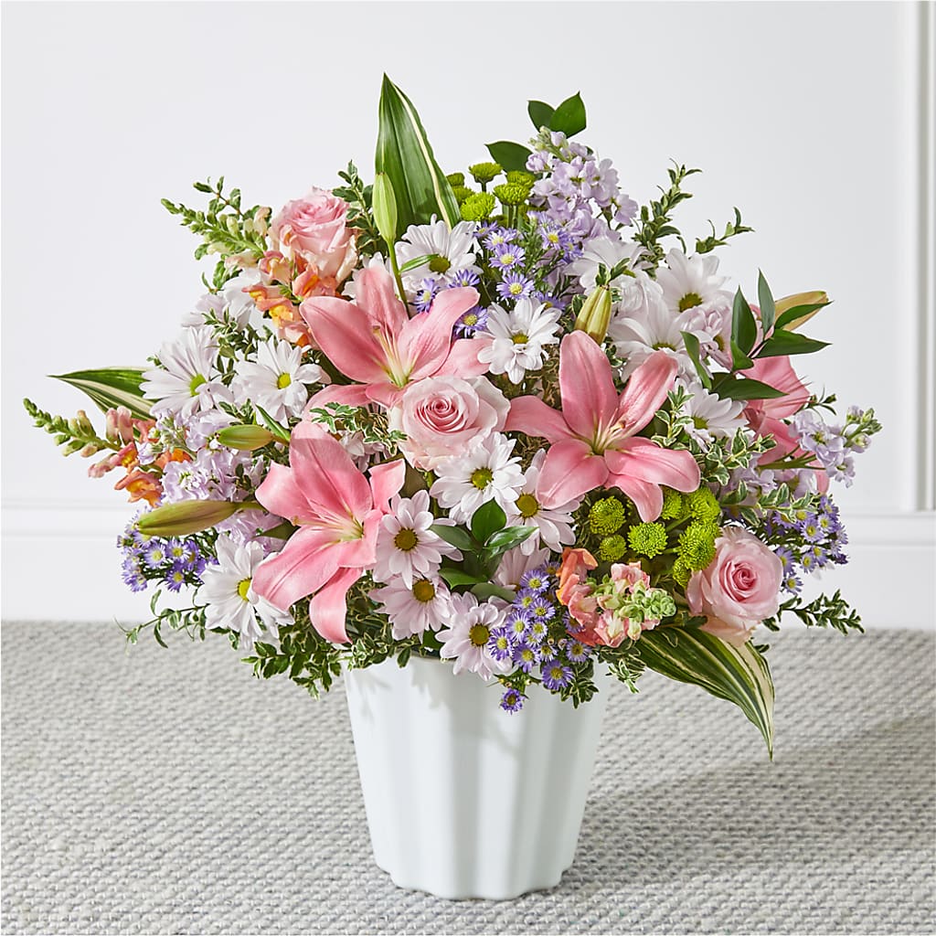 Abundant Compassion Floor Basket – Lakeside Florist, Battle Creek MI