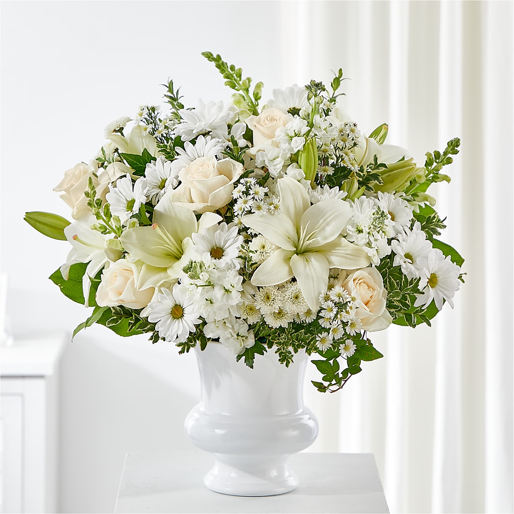 Uplifting Urn Arrangement – Lakeside Florist, Battle Creek MI