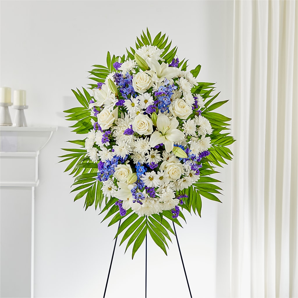 At Rest Standing Spray – Lakeside Florist, Battle Creek MI