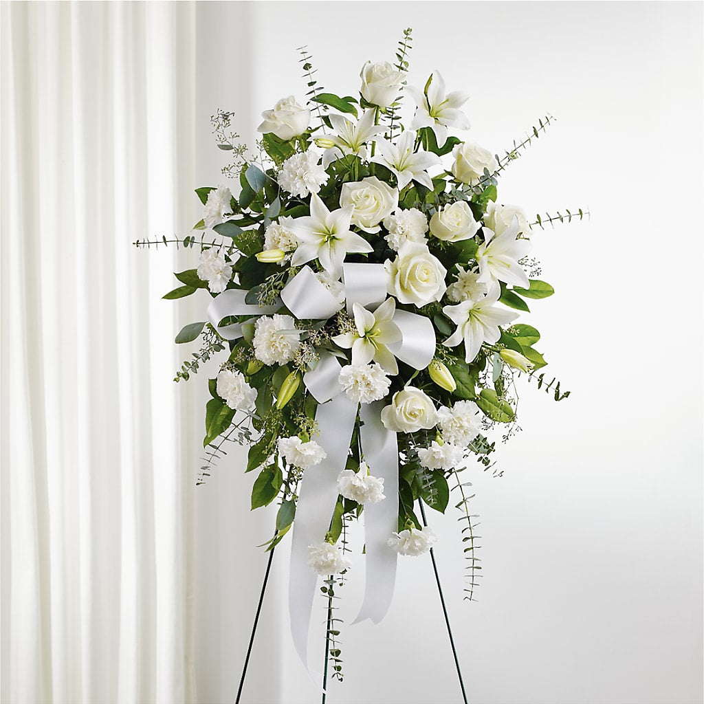 With Care Standing Spray – Lakeside Florist, Battle Creek MI