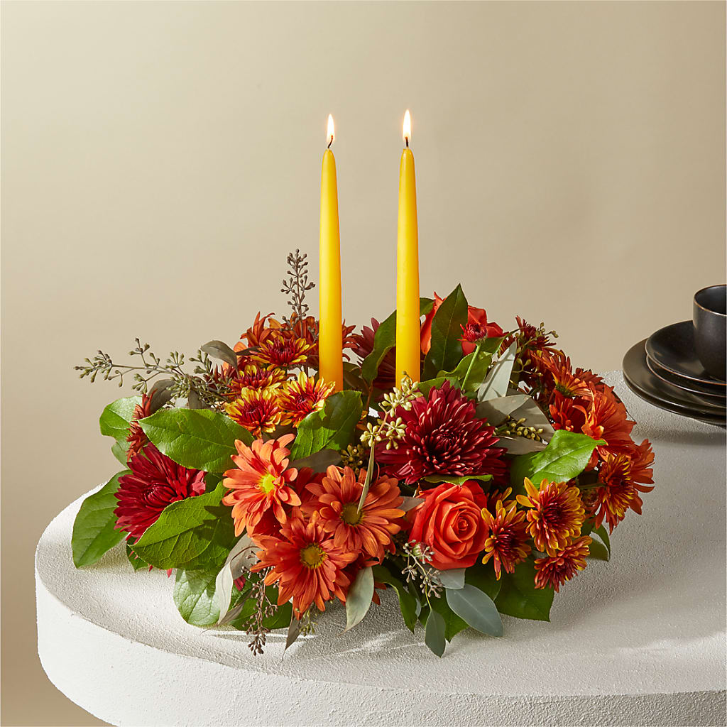 Ember Banquet Centerpiece – Lakeside Florist, Battle Creek MI