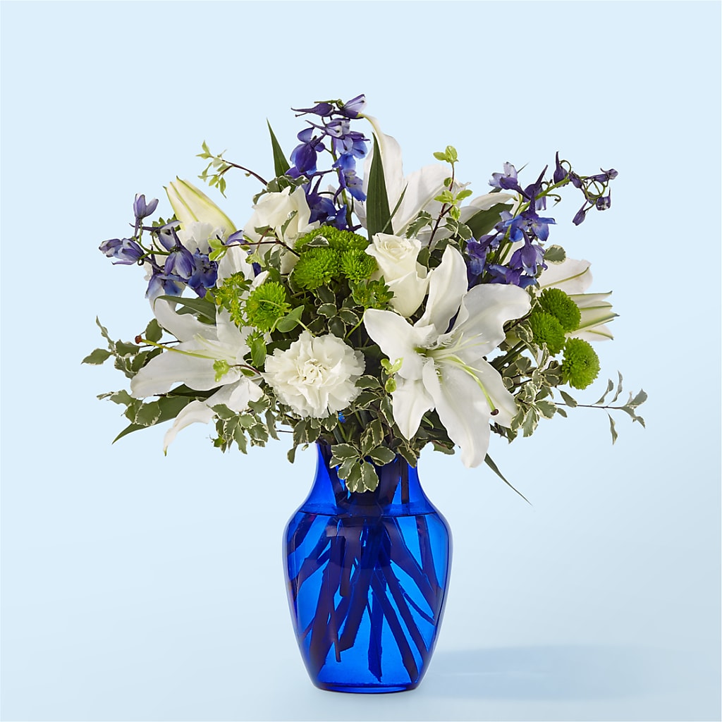 Santorini Bouquet – Lakeside Florist, Battle Creek MI