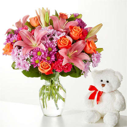 One and Only Bouquet and Bear Bundle –  Lakeside Florist, Battle Creek MI