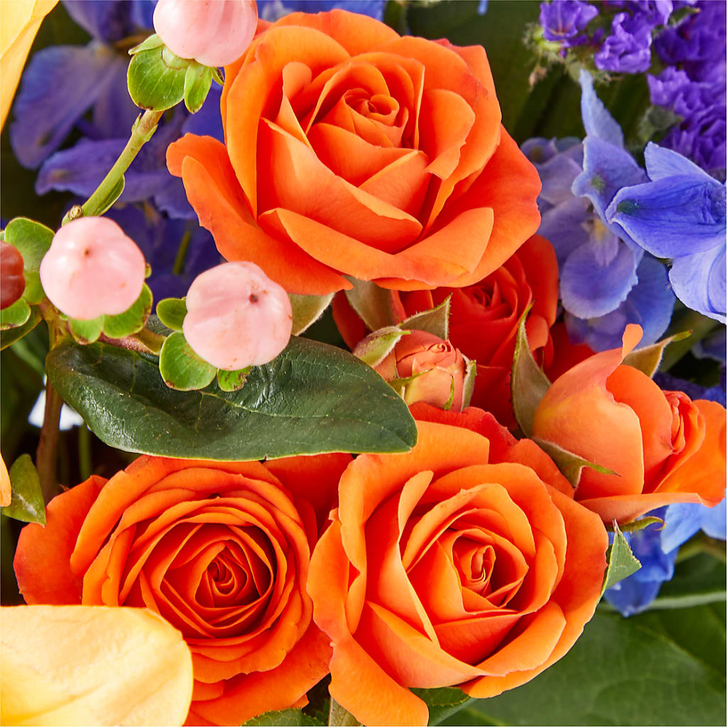 Radiant Citrus Box Bouquet –  Lakeside Florist, Battle Creek MI