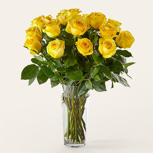 Long Stem Yellow Rose Bouquet –  Lakeside Florist, Battle Creek MI