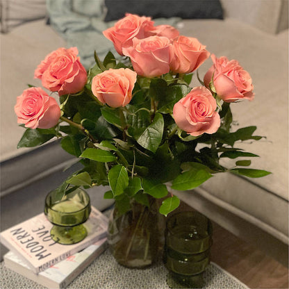 Long Stem Pink Rose Bouquet –  Lakeside Florist, Battle Creek MI