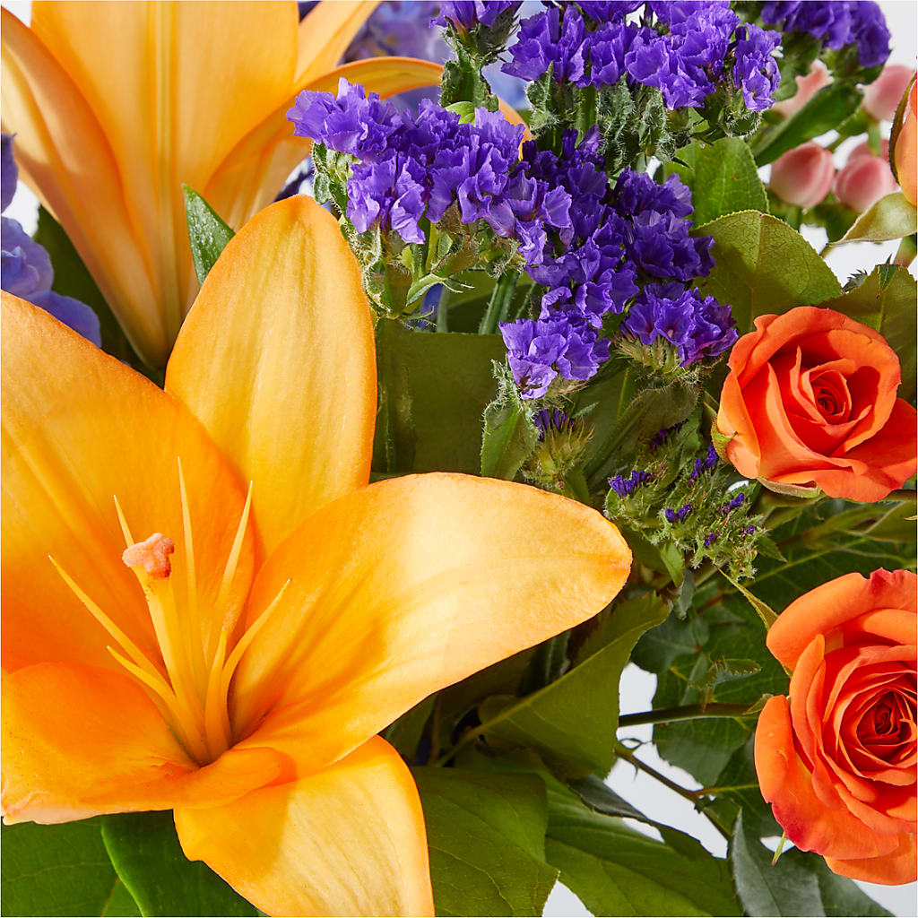 Radiant Citrus Bouquet –  Lakeside Florist, Battle Creek MI