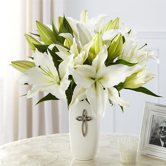 Faithful Blessings Bouquet –  Lakeside Florist, Battle Creek MI