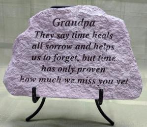 Grandpa Concrete Plaque