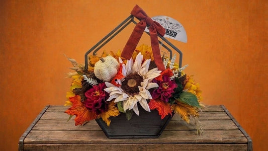 Fall Heptagon Silk Centerpieces –  Lakeside Florist, Battle Creek MI