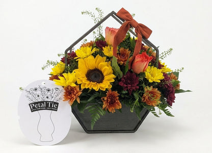 Fresh Fall Heptagon Arrangement –  Lakeside Florist, Battle Creek MI