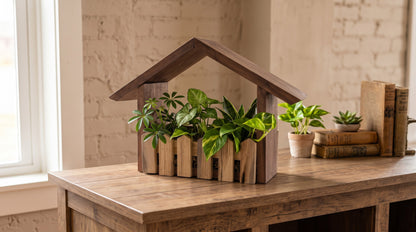 Handcrafted Wooden Planters –  Lakeside Florist, Battle Creek MI