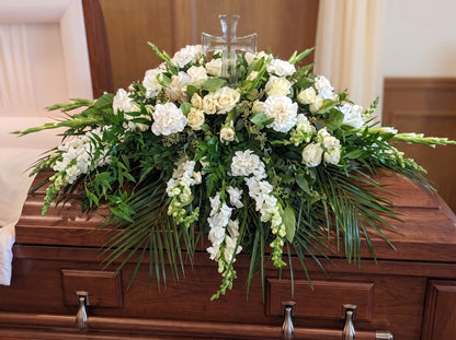 Crystal White Memorial –  Lakeside Florist, Battle Creek MI