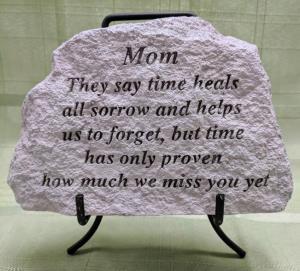 Mom Concrete Plaque
