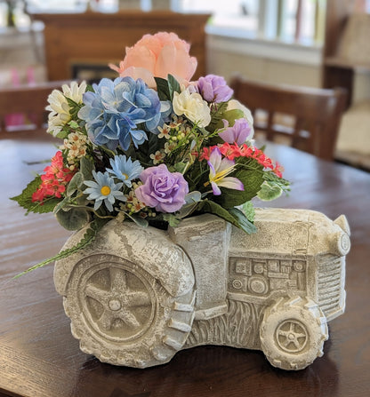 Concrete Tractor –  Lakeside Florist, Battle Creek MI