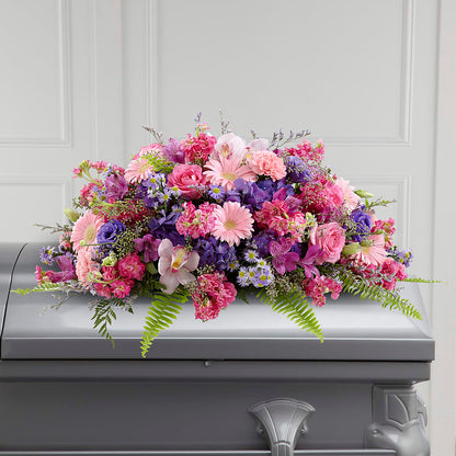 Glorious Garden Casket Spray –  Lakeside Florist, Battle Creek MI