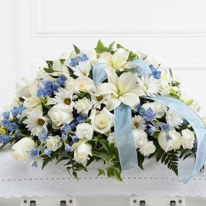 Tender Treasure Casket Spray –  Lakeside Florist, Battle Creek MI