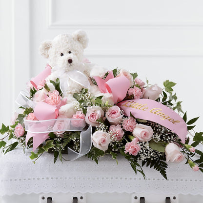Touch of Sympathy Casket Spray –  Lakeside Florist, Battle Creek MI