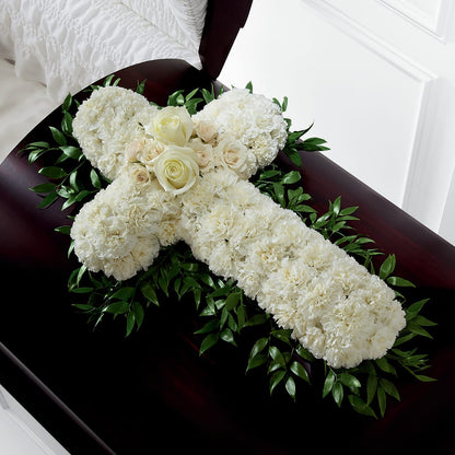 Peaceful Memories Casket Spray (Standard) –  Lakeside Florist, Battle Creek MI