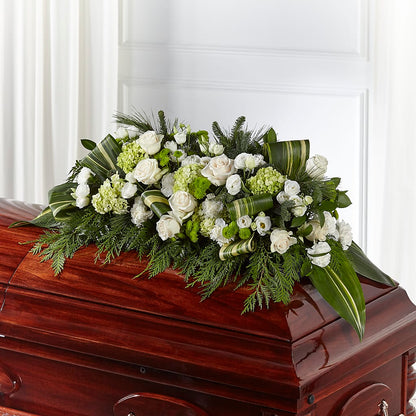 Hopeful Gesture Casket Spray –  Lakeside Florist, Battle Creek MI