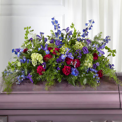 Always Treasured Casket Spray –  Lakeside Florist, Battle Creek MI
